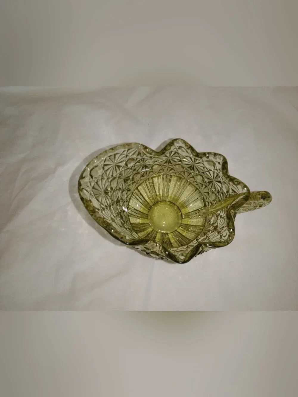 Vintage Fenton Daisy And Button Glass Creamer 2 7/8